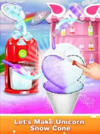 Unicorn Snow Cone - Rainbow Princess Screen Shot 2