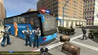 US Police Bus Transport Prison Break Survival Game Screen Shot 0