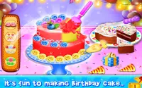 Birthday Cake Maker - gry gotowanie deser Screen Shot 2