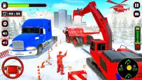 Snow Excavator 3D Simulator Screen Shot 1