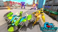 Duck Robot Car Transform: War Robot Games Screen Shot 1