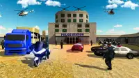 Offroad Police Truck Transport: Drive Simulator 3D Screen Shot 3