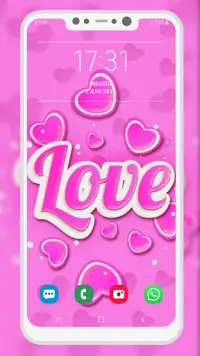 Love Pink Wallpaper Screen Shot 3