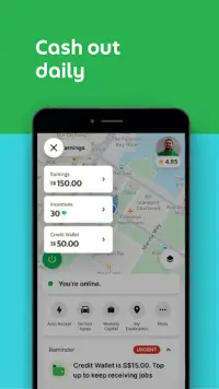 Grab Driver: App for Partners Screen Shot 3