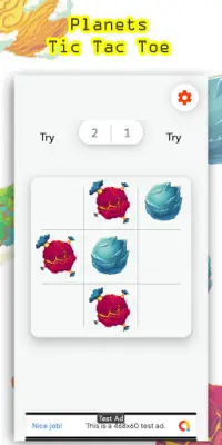 Planets Tic Tac Toe Game Screen Shot 4