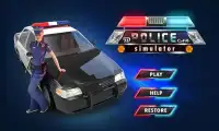 警察の車のシミュレータの 3D Screen Shot 4
