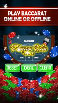 Baccarat Casino - Online & Offline Casino Game Screen Shot 0