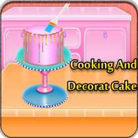 cooking cake and decorat game