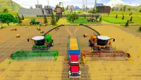 큰 농업 시뮬레이터 수확기 실제 마을 농부 Screen Shot 1