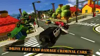 smash cop police car chase 911 Screen Shot 1