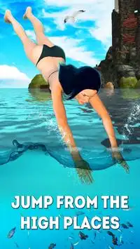 Cliff Diver: Water Jumping Screen Shot 0