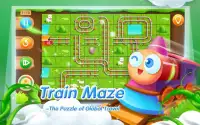 기차 미로 - 기차 타일 퍼즐 무료 게임 Screen Shot 0