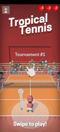 Tropical Tennis 3D Screen Shot 0
