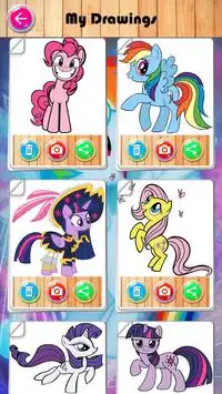 my little pony coloring game Screen Shot 7