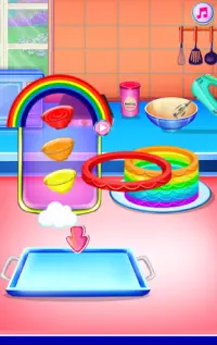 Ice Queen Cooking Rainbow Cake Screen Shot 5