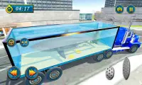 transporter hewan laut 2018: simulator truk Screen Shot 2