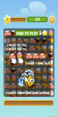 Fantasy Cake Mania Match 3 Puzzle Game Screen Shot 1