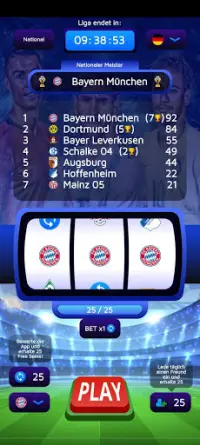 World Fan League - Fußball Klub mit meisten Fans Screen Shot 1