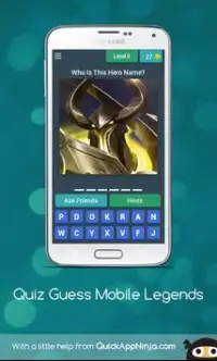 Quiz Guess Mobile Legends Image Screen Shot 1