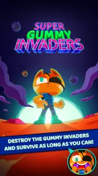 Super Gummy Invaders Screen Shot 0
