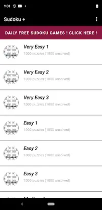 Sudoku Games unlimited Screen Shot 1