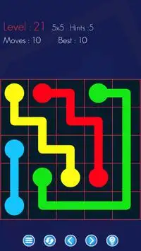 The Flowing Free Game - Connect the same Color DOT Screen Shot 0