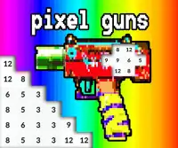 Pixel Gun Coloring Weapons by Number Screen Shot 0