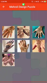 Mehndi Design Puzzle Screen Shot 3