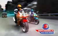 Onmogelijke moto-race rijden Screen Shot 0