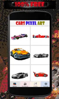Cars Color By Number-Vehicle Pixel Art Screen Shot 3