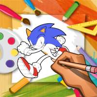 Coloring Blue Hedgehog Olympic Mania