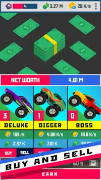 Monster Truck Tycoon - Money Clicker Game Screen Shot 1