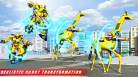 जिराफ़ रोबोट परिवर्तन कार रोबोट शूटिंग खेलों Screen Shot 13