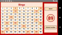 Bingo - numbers extractor - 90 numbers Screen Shot 1