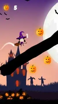 Flappy Witch for Kids Screen Shot 3