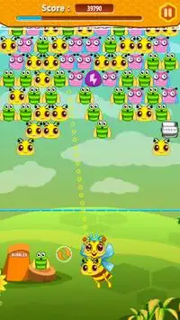 bee bubble bloemen Screen Shot 2