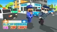 Blocky Robbers VS Cop Craft 3D Screen Shot 1