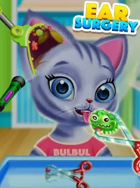 Pet Doctor Simulation - Kitty Ear Surgery Screen Shot 2