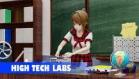 High School Anime Girl-School Life Simulator Game Screen Shot 1