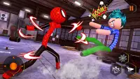 Spider Stickman Superhero Game Screen Shot 2