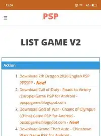 Games PSP Terbaru Screen Shot 2