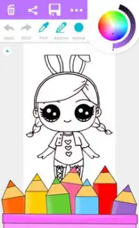 Surprise Coloring Book Dolls Screen Shot 0