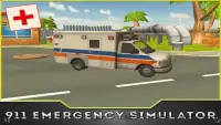 911 एम्बुलेंस सिम्युलेटर 3 डी Screen Shot 0