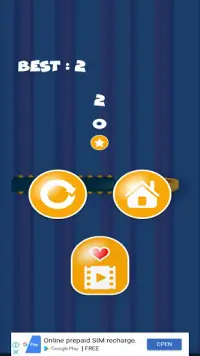 Jumping Basketball Free Fall Endless Challenge Screen Shot 1