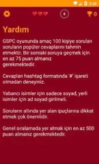 Galatasaray Popüler Cevaplar Screen Shot 2