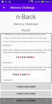 Memory Challenge Screen Shot 1