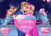 Super Barbi Love Kiss - Kiss Games For Girls Screen Shot 0