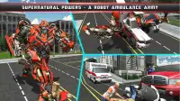 City Ambulance Robot Transformation Game Training Screen Shot 3