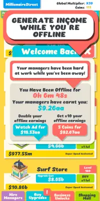 Idle Tycoon - A Business Adventure! Screen Shot 1