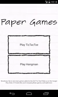 Paper Games Screen Shot 0